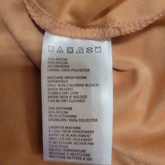 NWT Urban Outfitters Kimchi Blue Strappy Diamond Lace Skater Dress Boho Peach L - Picture 13 of 13